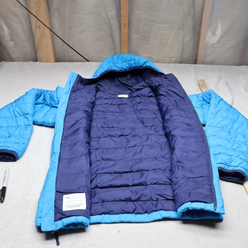 Columbia Jacket Boys XL 18 Blue Powder Lite Insulated Light Pack Quilted Puffer - Picture 5 of 14